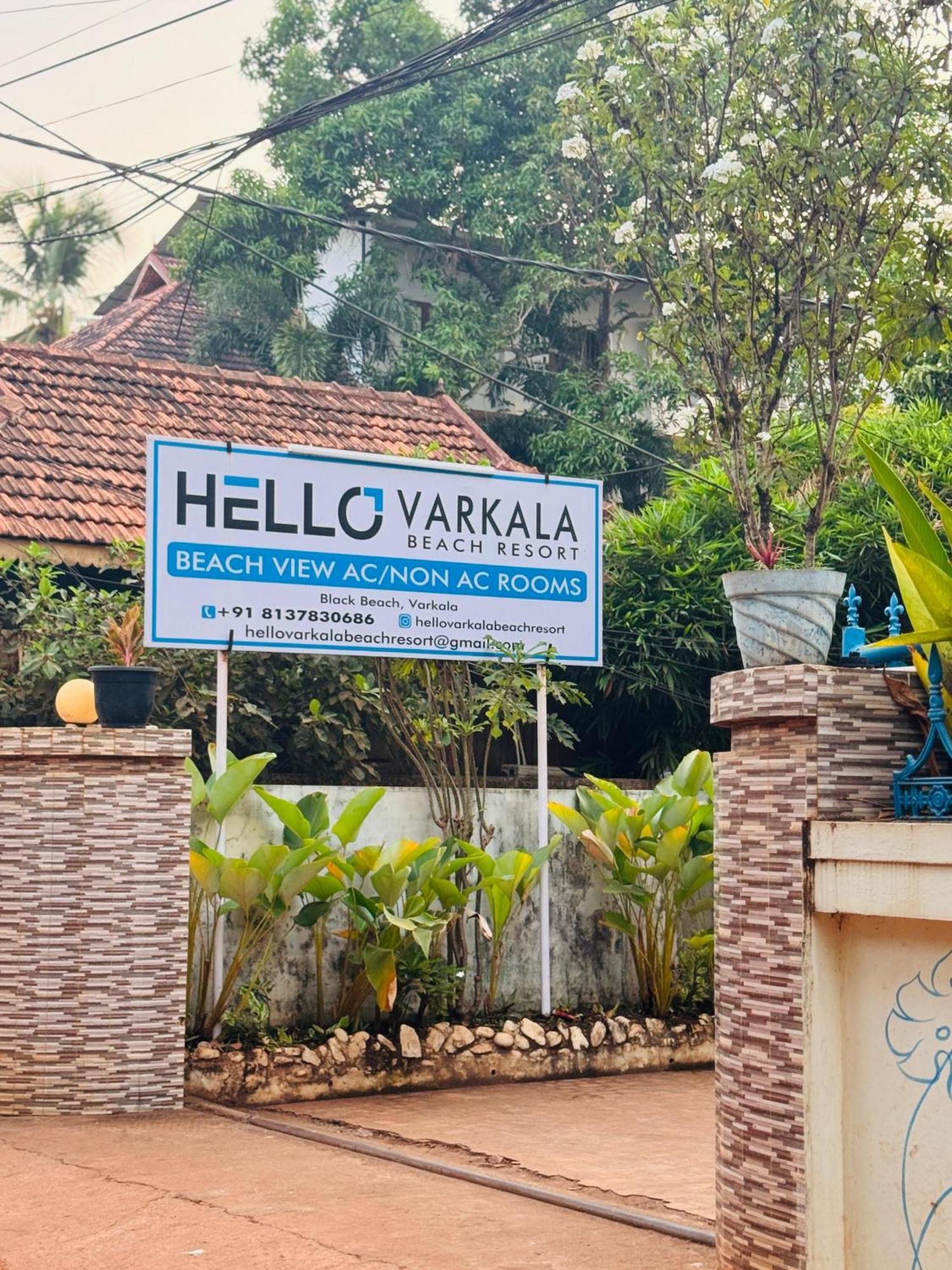Beach View Balcony Resort By Hello Varkala Exteriör bild