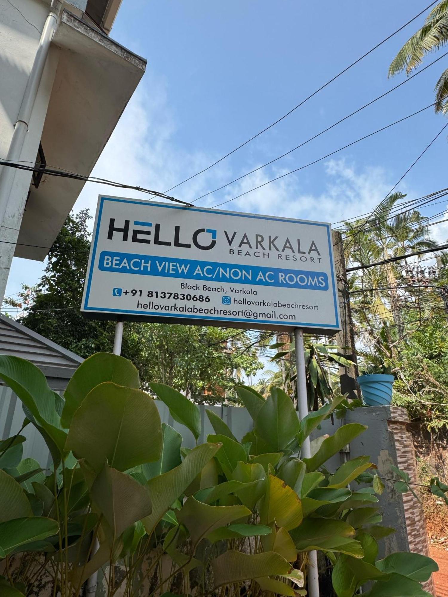 Beach View Balcony Resort By Hello Varkala Exteriör bild