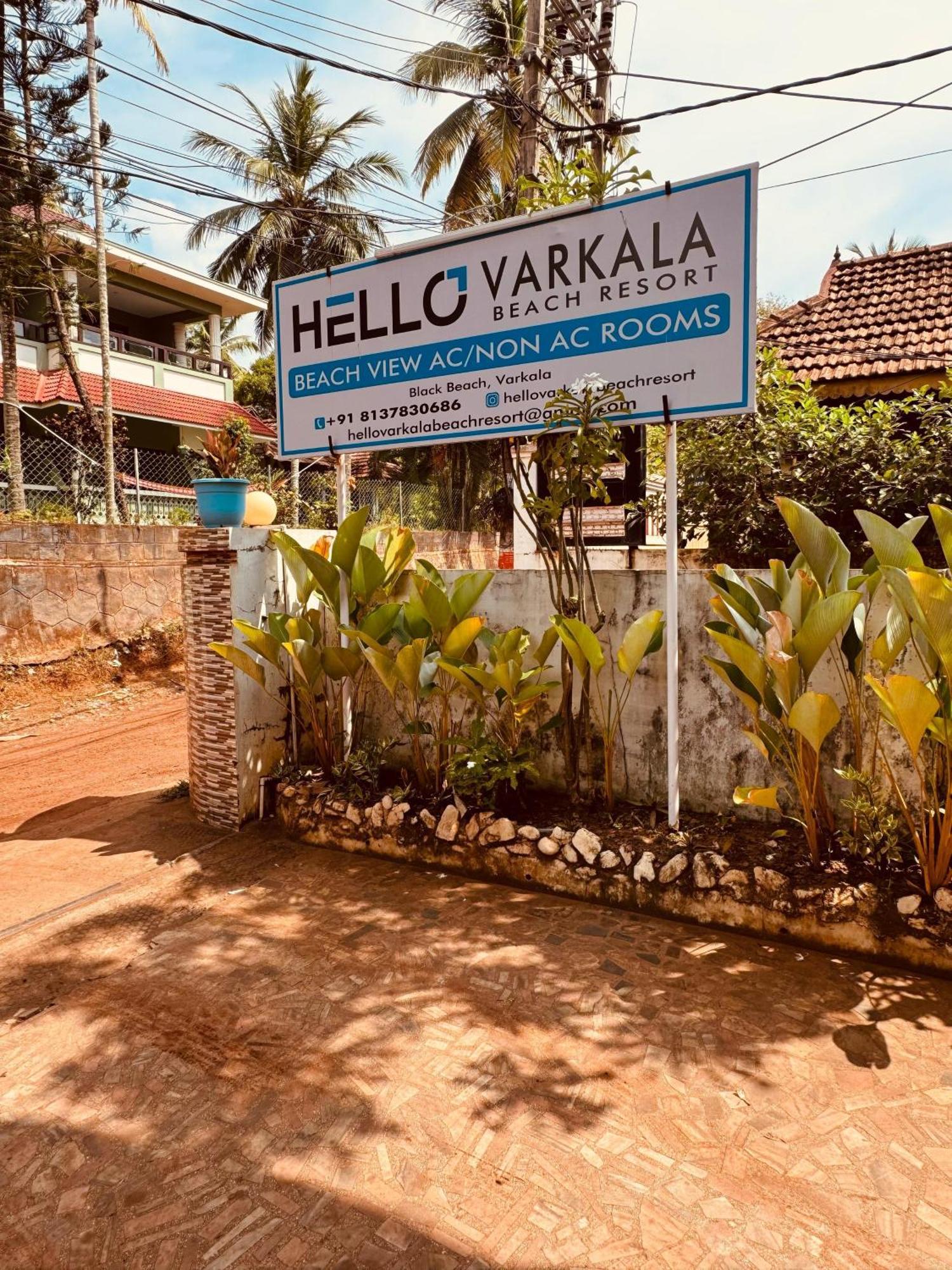 Beach View Balcony Resort By Hello Varkala Exteriör bild